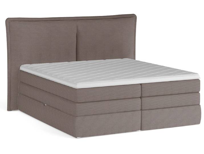 Boxspringbett WERNIGHT MADDEN dunkelbeige 160x200cm weich
