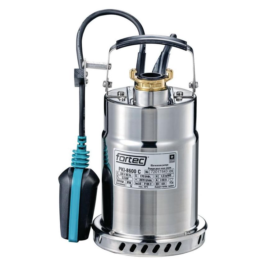 Fortec Flachsaugerpumpe PKI-8600C (Klarwasserpumpe, Schmutzwasserpumpe) (40159020)