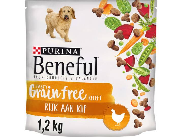 Beneful graanvrij hondenvoer rijk aan kip met groenten 1,2 kg