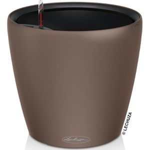 Lechuza Übertopf CLASSICO Color LS 35, muskat, Ø 35 x 32 cm, aus Kunststoff, für innen & außen, Wasserspeicher & Innentopf
