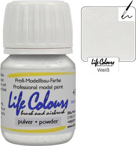 Elita LC030260 Modellbahn-Pulverfarbe Weiß pulverfarbe 30ml