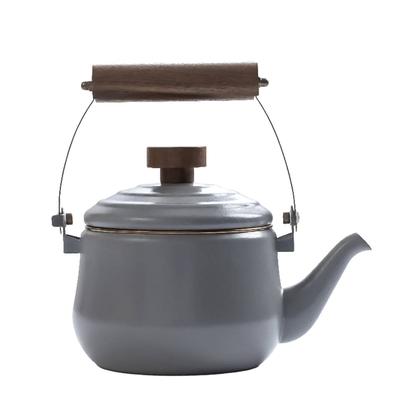 Barebones Teekanne 1,5L "Emaille" slate grey (grau gesprenkelt) Retro Outdoor Vintage