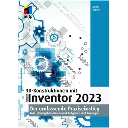 3D-Konstruktionen mit Autodesk Inventor 2023, Fachbücher von Detlef Ridder