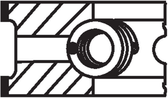 Mahle Kolbenringsatz 081 76 N0 Für Bmw