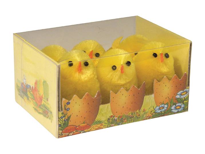 Rayher Küken Seidenchenille 3.5 cm 6 Stück