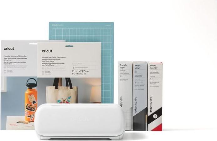 Cricut Joy Xtra Starter Kit, Weiß, Schneideplotter Set für personalisierte Projekte