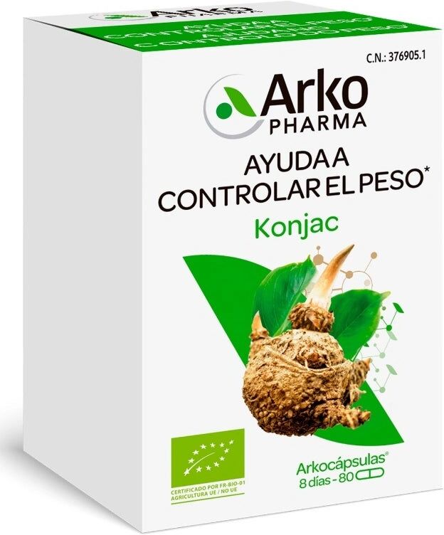 Arkocápsulas Konjac (Glucomanano) Bio 80 Cápsulas