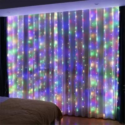 Uplift Picks USB LED Curtain Fairy Lights With Remote 3M 4M 6M multicolor 3x1m