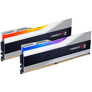 G-Skill Arbeitsspeicher Trident Z5 RGB, 32 GB (2x 16 GB), DIMM, CL32, silber, mit RGB-LED, DDR5-6400