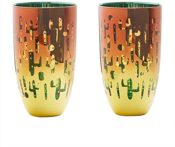 Anton Studios Artland Fiesta Set of 2 Hiball Tumblers