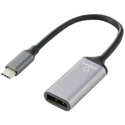 Renkforce USB-C® / DisplayPort Adapterkabel USB-C® Stecker, DisplayPort Buchse 0.15 m Schwarz RF-5397866 doppelt geschirmt USB-C®-Displaykabel