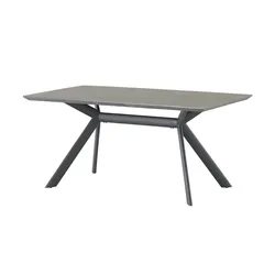 uno Esstisch in Steinoptik Jamil , grau , Maße (cm): B: 90,3 H: 76,2