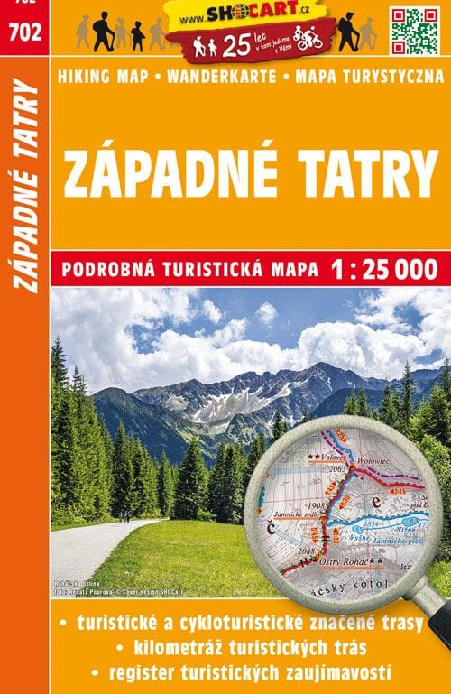 Carte de randonnée n° 702 - Tatras ouest (Slovaquie)   Shocart
