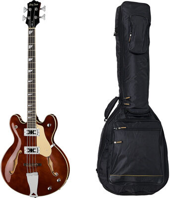 Harley Benton HB-60 WB w/Bag Walnussbraun Hochglanz
