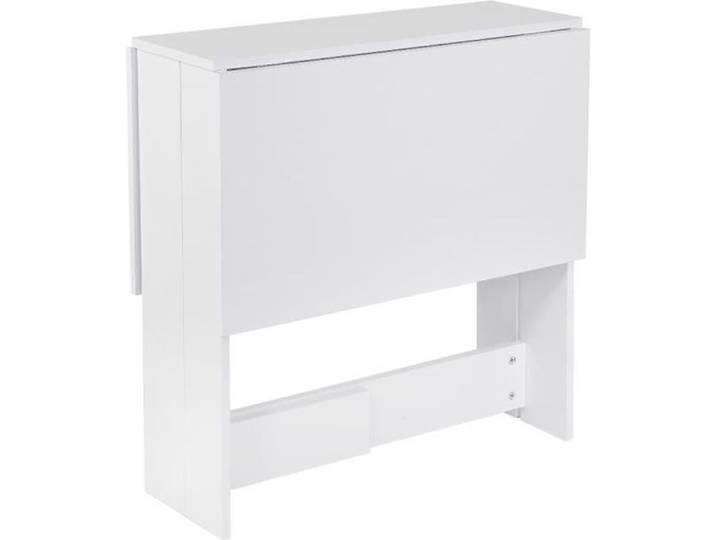 Table pliante pliable de cuisine salon salle à manger - Marque - Modèle - Blanc - Rectangulaire - 4 places