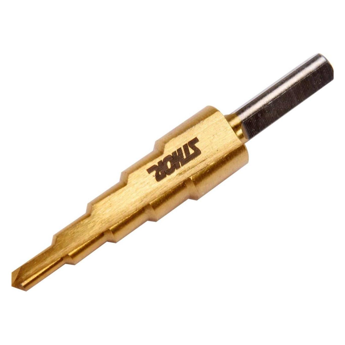 Sthor HSS Stufenbohrer 4-12mm titanbeschichtet 22610 (4-12mm) (22610)