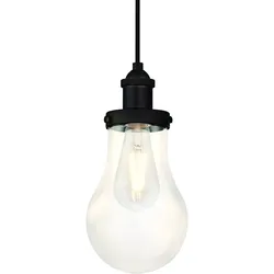Pendelleuchte Glühbirne Oil Rubbed Bronze und Klarglas