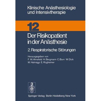 Der Risikopatient in der Anästhesie, Taschenbuch von , Springer Berlin, 978-3-540-08039-8