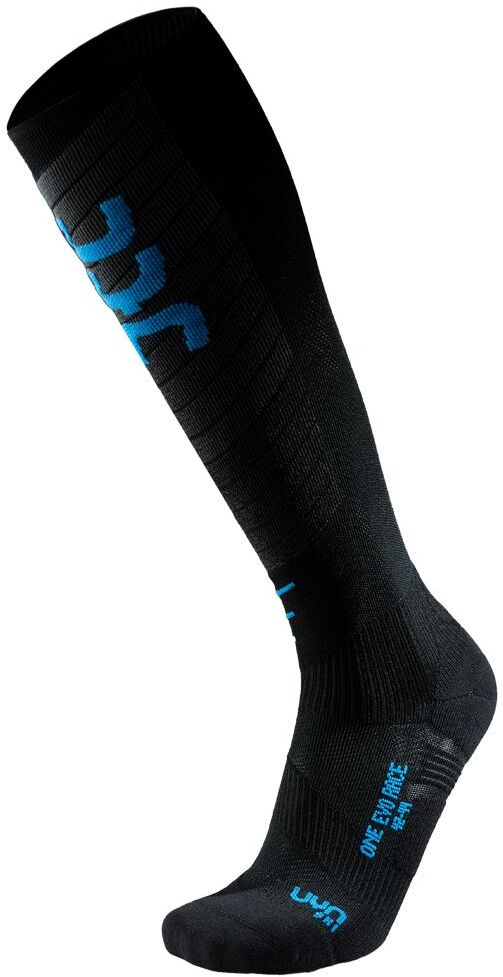 Uyn  - Man Ski Evo Race One Socks Black Blue - 42-44 - Chaussettes de ski