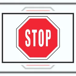 HB-Druck Stop Symbol Schild A0 (841x1189mm)