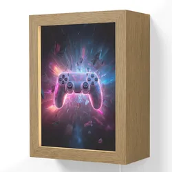 WANDLEUCHTE Controller - Neon - Explosion - Abstrakt Wandlampe 15x20 cm Wandlampe
