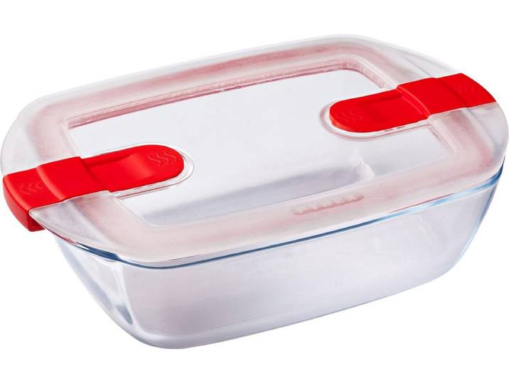 Cook &\, Heat Voedselcontainer Rechthoek met Deksel 23 x 15cm