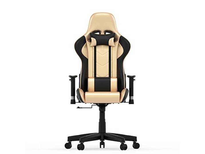 Gamestoel Goldgamer deluxe - bureaustoel - gaming stoel - goud zwart