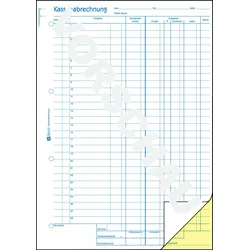AVERY Zweckform Formularbuch Kassenabrechnung DIN A4 2x 50 Seiten