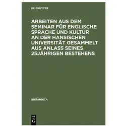 Arbeiten aus dem Seminar für englische, Fachbücher