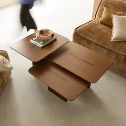 Louison - Couchtisch aus massivem Mindi, 3 Höhen