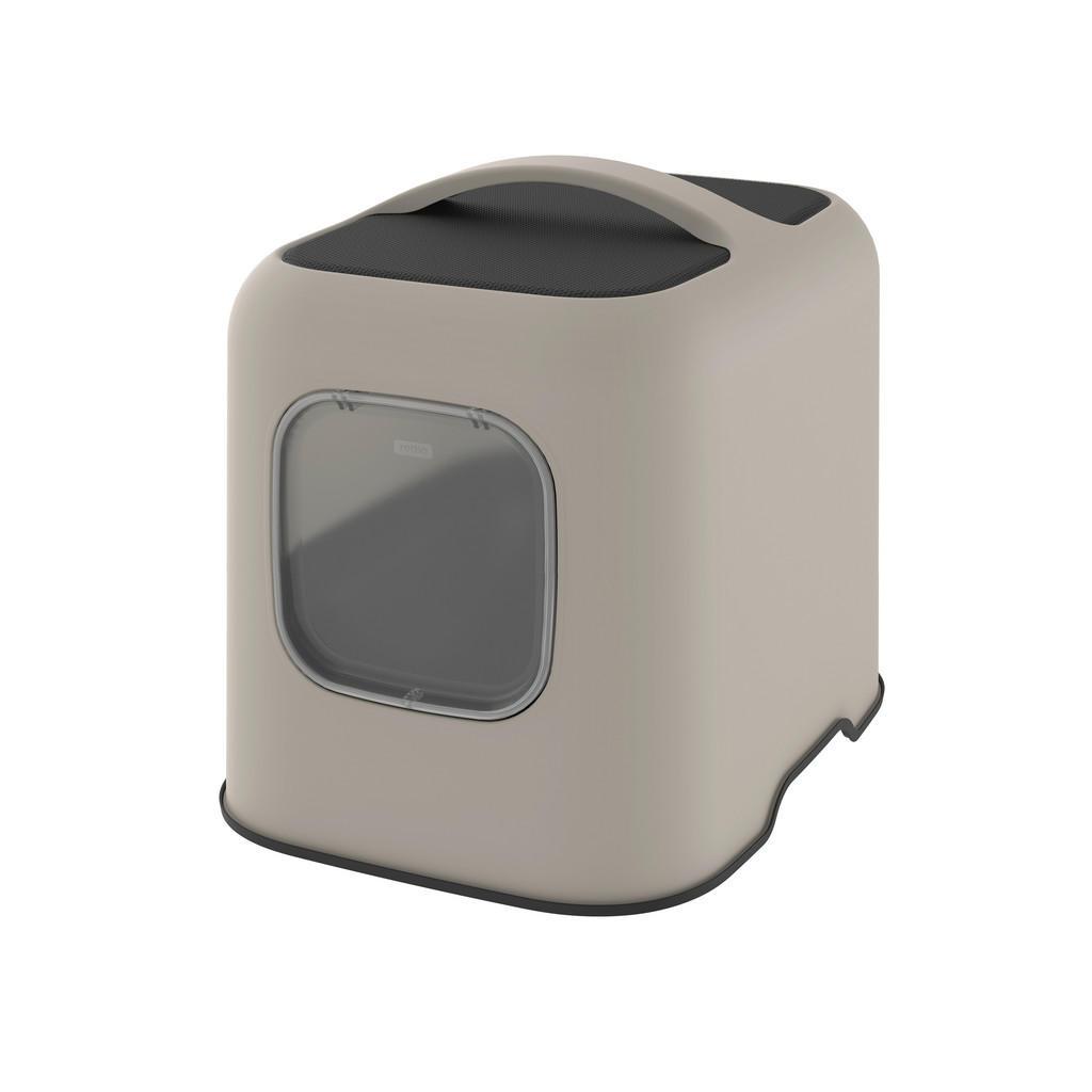 Rotho Katzentoilette Biala, Cappuccino, Kunststoff, 51x39.5x44.3 cm, Freizeit, Tierbedarf, Tierzubehör