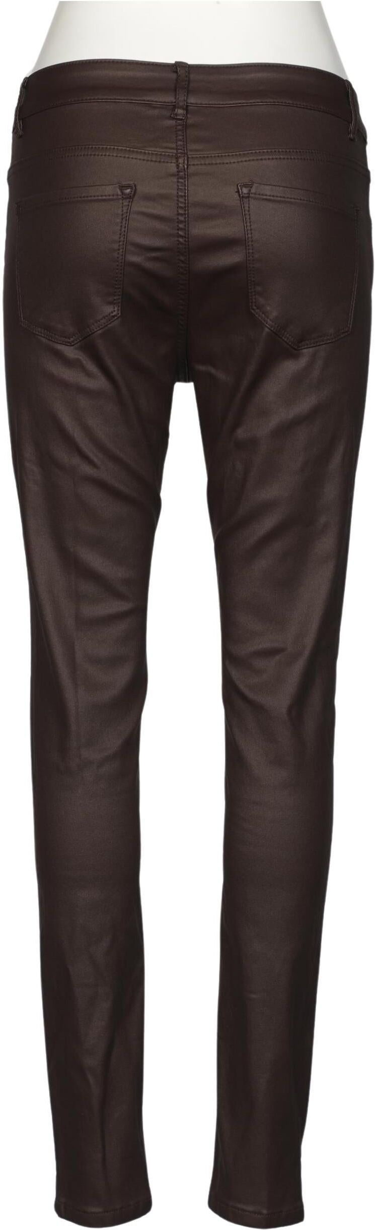 ZAC Posen Damen Stoffhose, Braun, Gr. EU 38, Baumwolle / Elasthan / Kunstleder - Second Hand