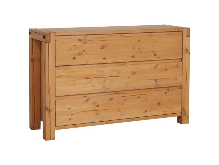 Livetastic Kommode, Eiche, Honig, Holz, Kiefer, massiv, 3 Schublade(n) Schubladen, 138x88x44 cm, Typenauswahl, Holzmöbel, Kleinmöbel Holz, Holzkommoden