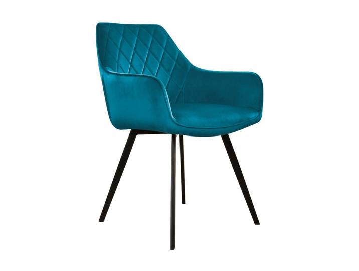 Kick eetkamerstoel Karl Velvet - Blauw