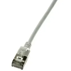 LogiLink Slim U/FTP Netzwerkkabel Grau 1 m Cat6a U/FTP (STP)