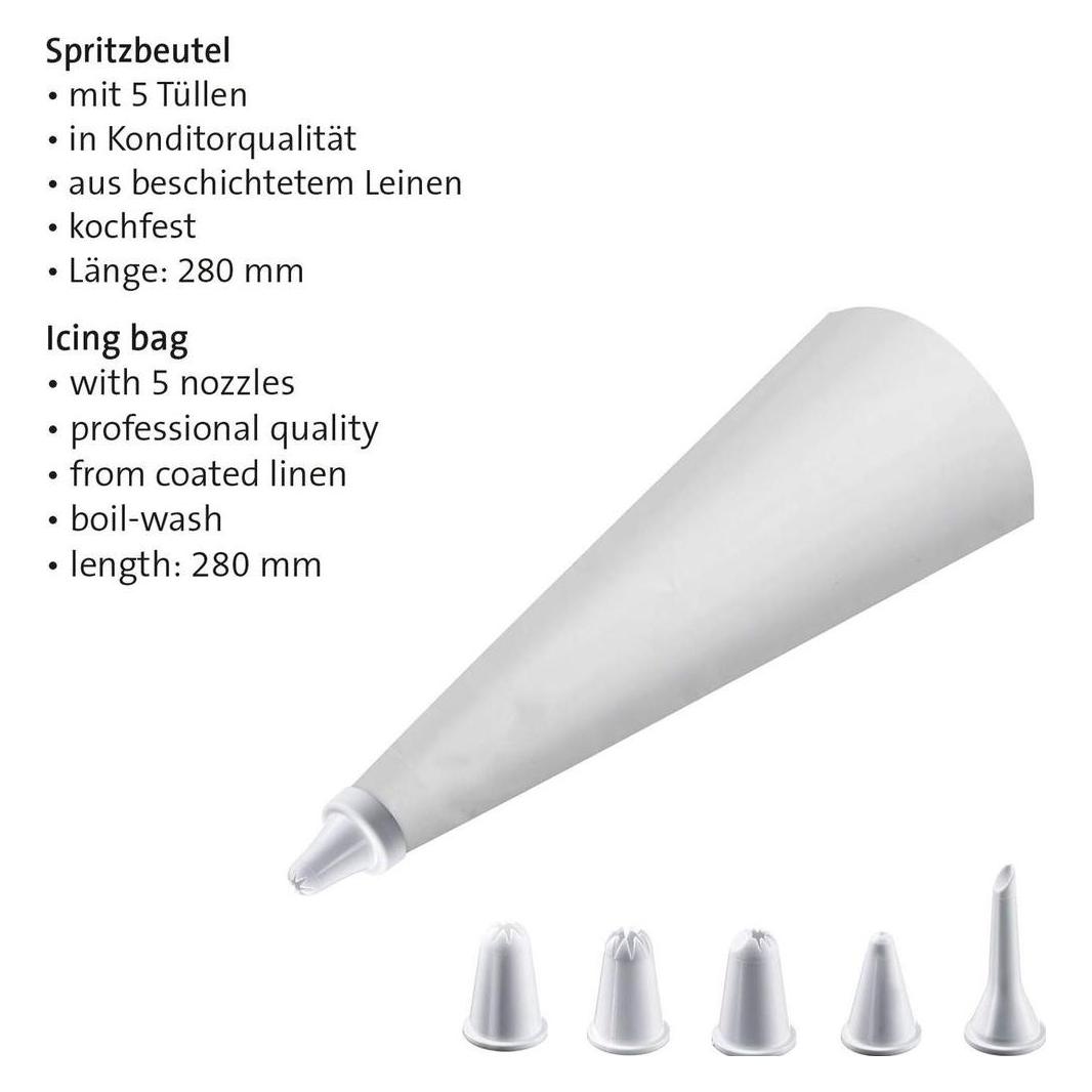 Westmark Spritzbeutel Leinen kochfest (Spritzbeutel Set) (30862260)