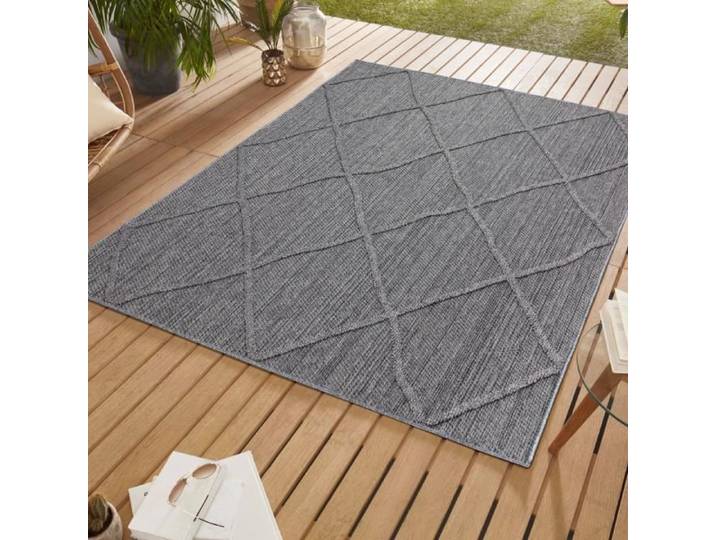 Tapis d'intérieur-extérieur - SIMPEX - Le Mans - Motif Boho - 160 x 230 cm - 100% Polypropylène