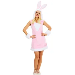 buttinette Kleid "Hase", rosa/weiß