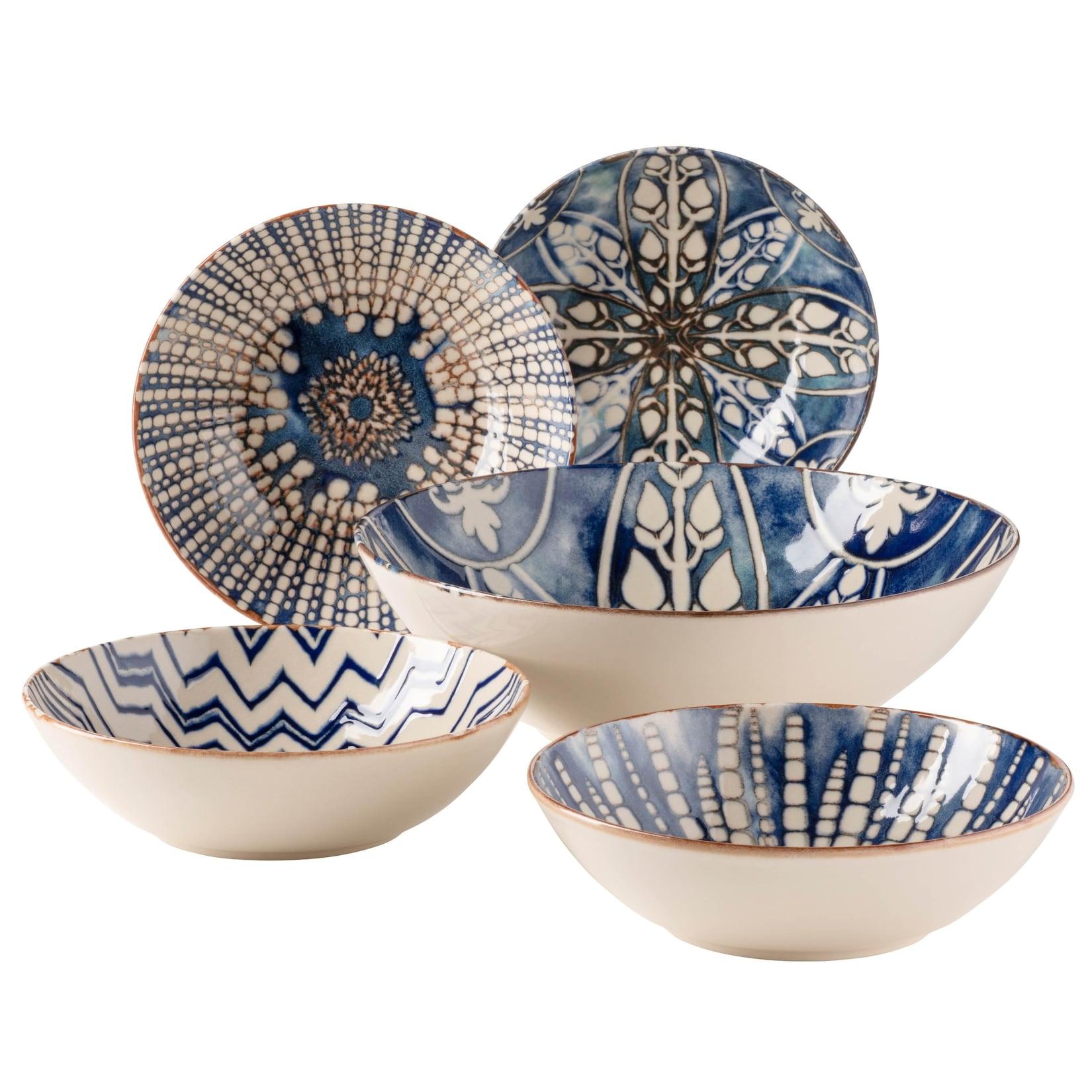 Mäser Salatschüssel-Set, Iberico Blue Blau / Weiß