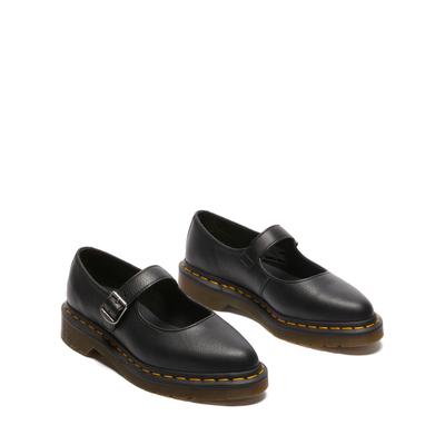 Ballerina DR. MARTENS "Elphie", Damen, Gr. 41, Leder, schwarz, Schuhe Ballerina, Spangenschuh, Mary Jane mit typischer gelber Rahmennaht