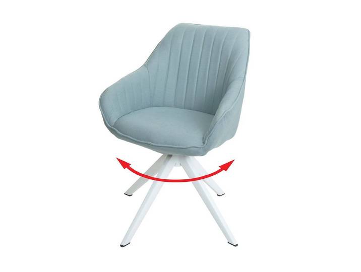 MCW Esszimmerstuhl MCW-K27, Um 360° drehbar, Bequeme Formgebung, Mit Armlehne