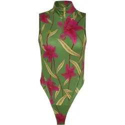 ADIDAS Damen Body x FARM RIO BODYSUIT, Größe XS in Grün Grün