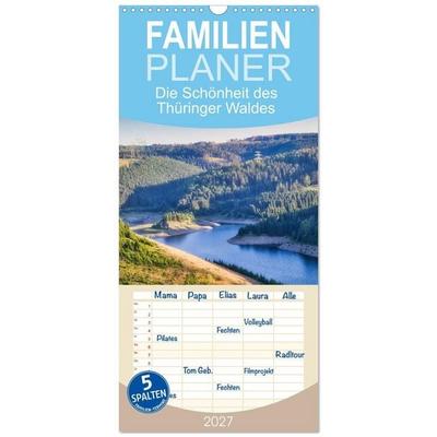 Familienplaner 2027 - Die Schönheit des Thüringer Waldes mit 5 Spalten (Wandkalender, 21 x 45 cm) CALVENDO