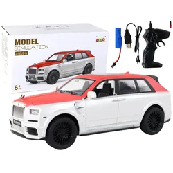 Auto R/C 1:20 Weißes und rotes Pilotauto