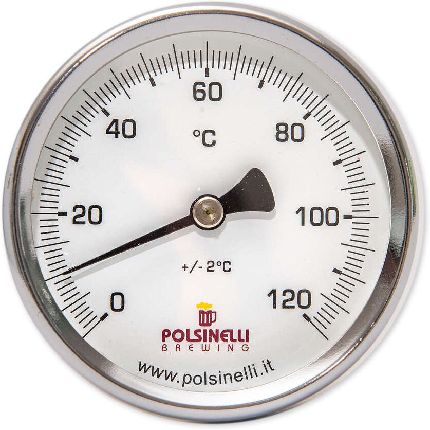 Polsinelli Thermomètre avec doigt de gant inox AISI 304 - 65 mm
