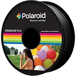 Polaroid Universal Premium PLA Filament Material (PLA, 1.75 mm, 1000 g), 3D Filament, Schwarz