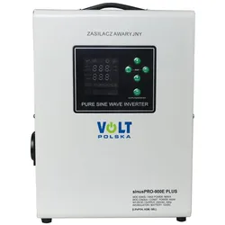 Volt Polska, Spannungswandler, Wechselrichter SINUSPRO 900E PLUS 12V 600/900W LiFePO4 MENU