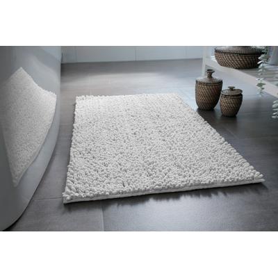 Badematte WECON HOME BASICS "Benno", weiß, H:22mm, Polyester, Badematten, Badematte, waschbar, rutschfest, sehr weich, strapazierfähig, Chenille, robust