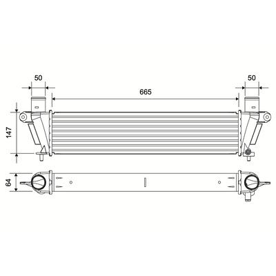 VALEO Ladeluftkühler 822987 für ISUZU