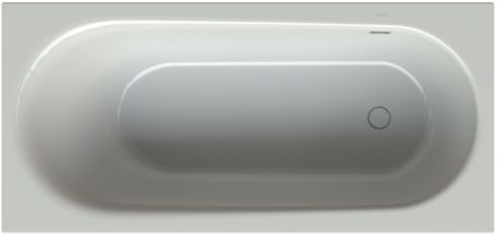 Bette BetteComodo Badewanne 1643-002 170x80x45cm, Überlauf hinten, Fußende rechts, manhattan